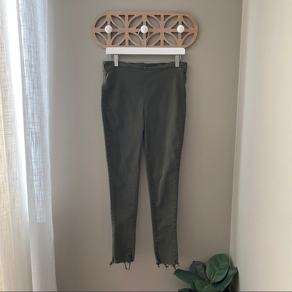 Free People Green Skinny Jeans Sz 31 - Picture 1 of 11